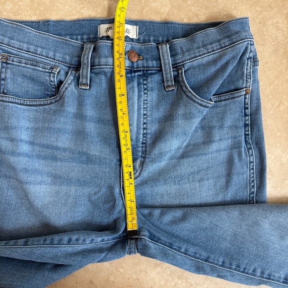 Madewell 10 Inch High Rise Roadtripper Skinny Slit Hem Womens Size 29 Blue - Picture 10 of 16